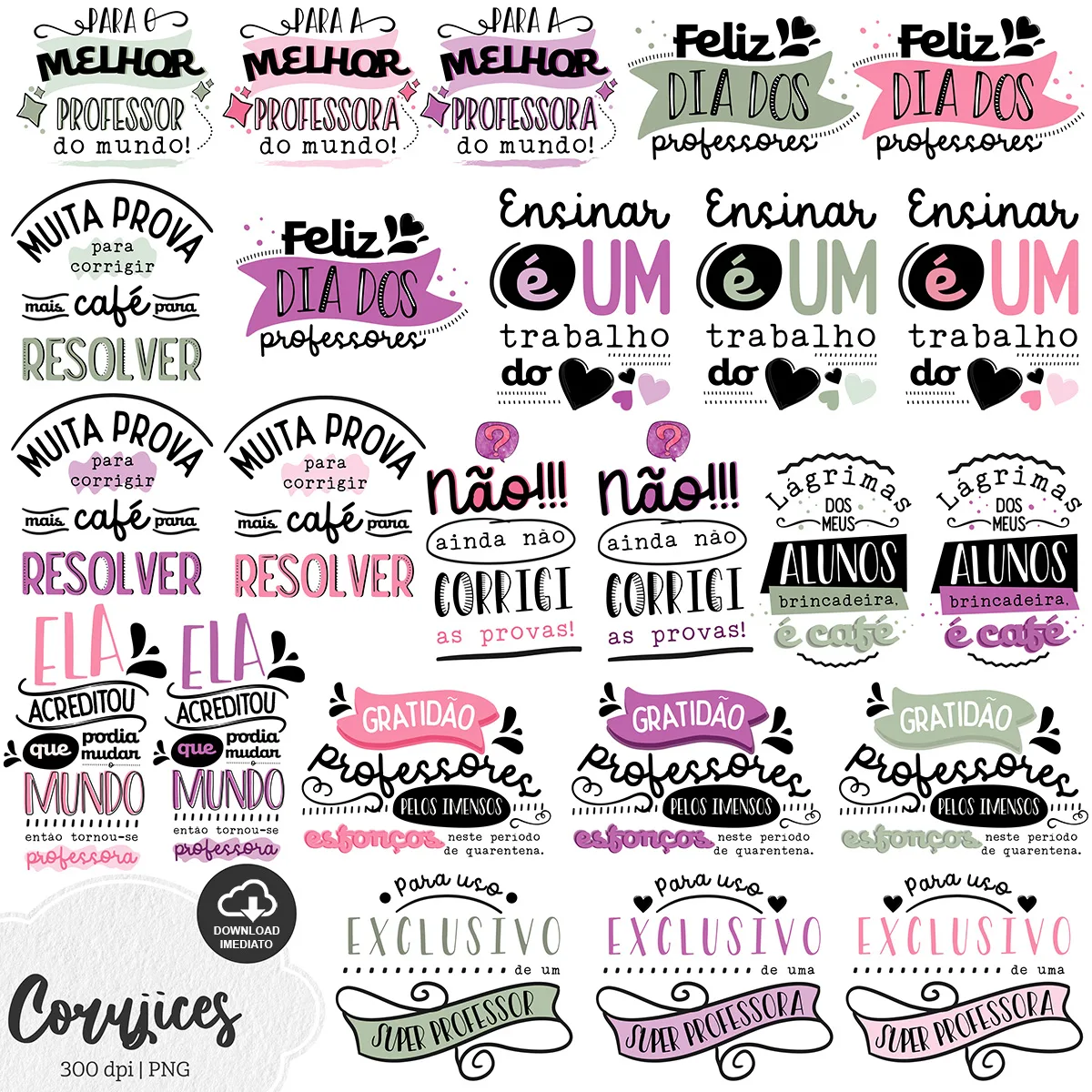 Kit Digital Lettering Dia Do Professor Coruja Frases Png 2 Kit Digital Lettering Dia Do Professor Coruja Frases Png