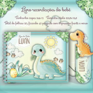 Kit Digital Livro do Bebê Dinossauro 93 Páginas