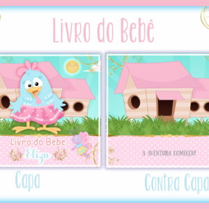 Kit Digital Livro do Bebê Galinha Pintadinha Rosa
