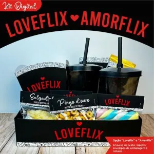 Kit Digital Loveflix Amorflix Namorados P Imprimir E Montar