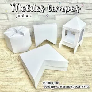 Kit Digital Moldes Limpos Festa Junina