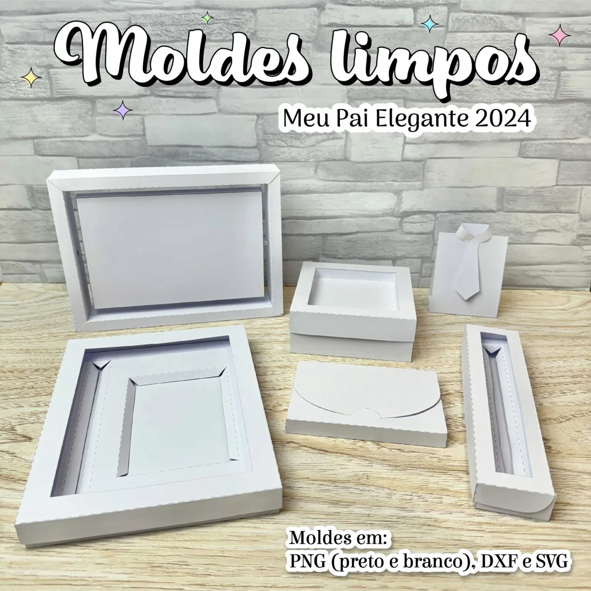 Kit Digital Moldes Limpos Pais 1 Kit Digital Moldes Limpos Pais