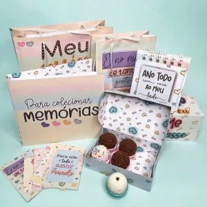 Kit Digital Namorados Cards Sacola Caixinha Mimos Fofos Cute