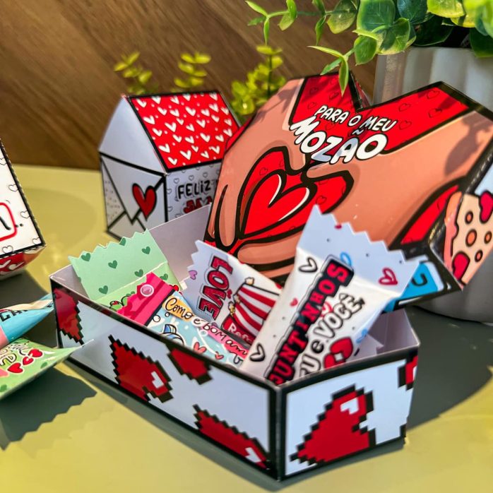 Kit Digital Namorados Mimos Personalizados Frases Figuras