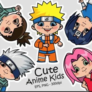 Kit Digital Naruto Cute Anime Kids