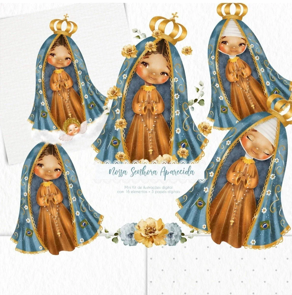 Kit Digital Nossa Senhora Aparecida Igreja Religião Católica