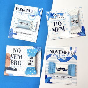 Kit Digital Novembro Azul 2023 com PNG e Frases Prontas