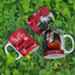 Kit Digital para Personalizar Canecas - Dia dos Namorados