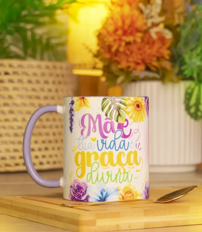 Kit Digital para Sublimação - Canecas Dia das Mães