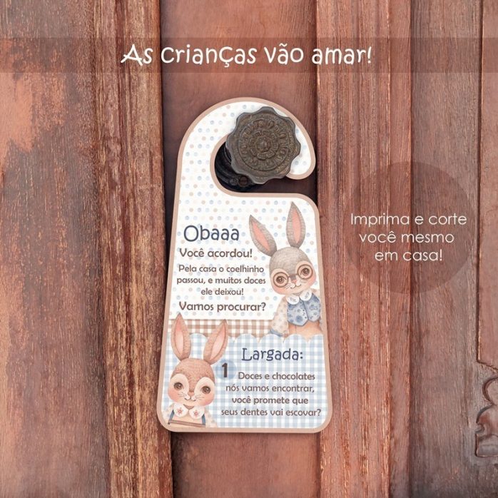 Kit Digital Páscoa Etiquetas E Cartões Brincar Caça Aos Ovos
