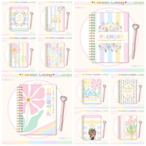 Kit Digital Planner Candy A5 2026 para Personalizar 42 Kit Digital Planner Candy A5 2026 para Personalizar