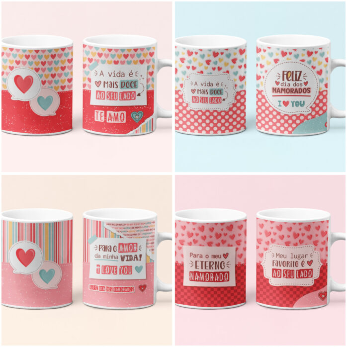 Kit Digital Printables + Imagens e Fundos Dia dos Namorados