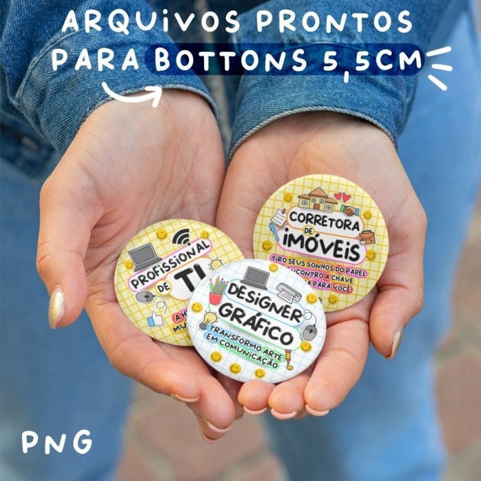 Kit Digital Profissões Artes Png Prontas P Criação Impressão