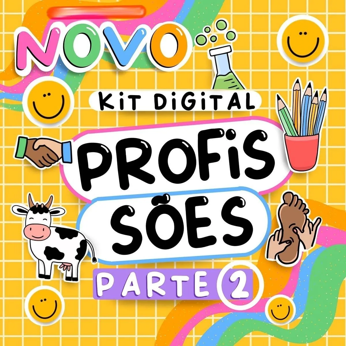 Kit Digital Profissões Artes Png Prontas P Criação Impressão