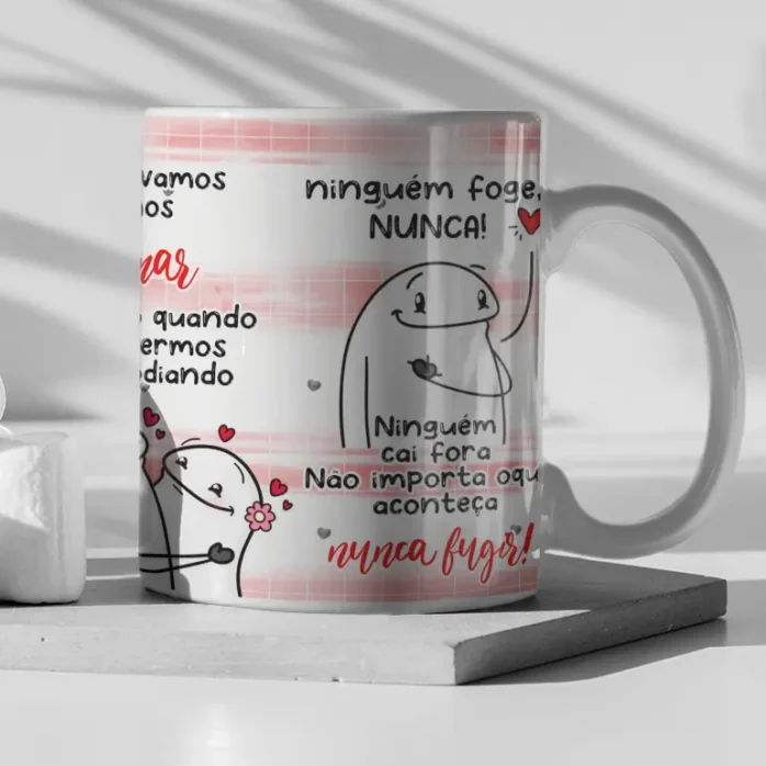 Kit Digital Promessas Românticas para Sublimação de Canecas