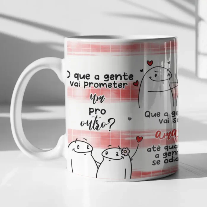 Kit Digital Promessas Românticas para Sublimação de Canecas