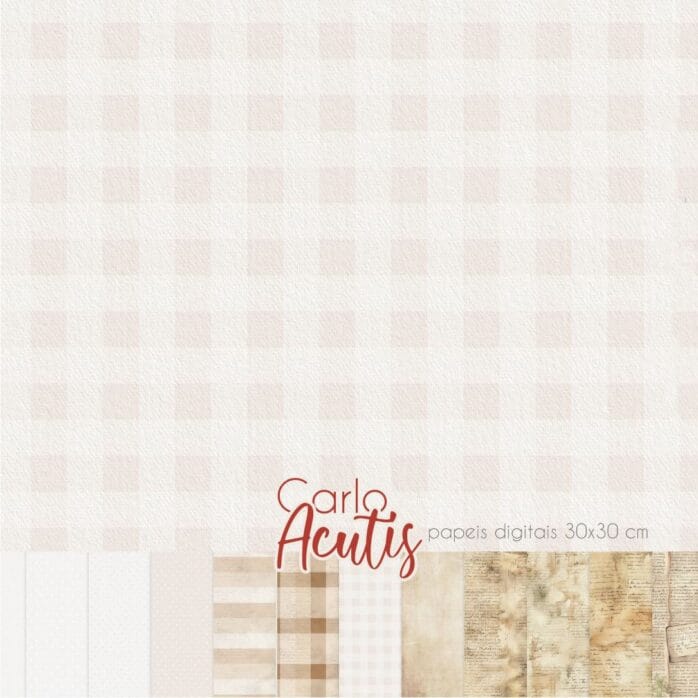 Kit Digital Santinhos Beato Carlo Acutis PNG Aquarelado