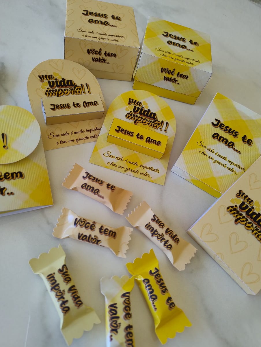 Kit Digital Setembro Amarelo Lembrancinhas Cristãs 1 Kit Digital Setembro Amarelo Lembrancinhas Cristãs