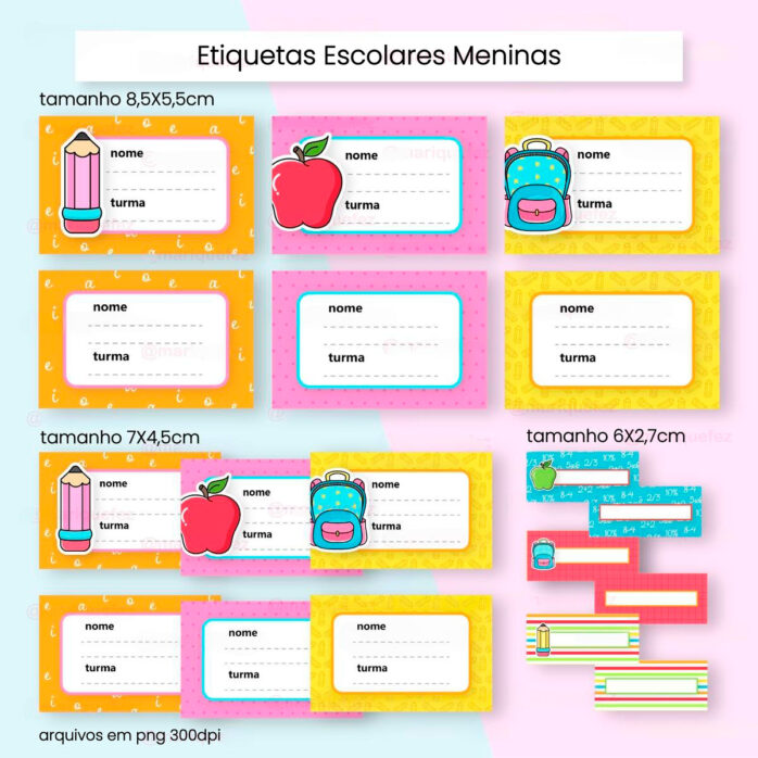 Kit Digital Volta às Aulas 2024 Aluninhos Fofos + Elementos