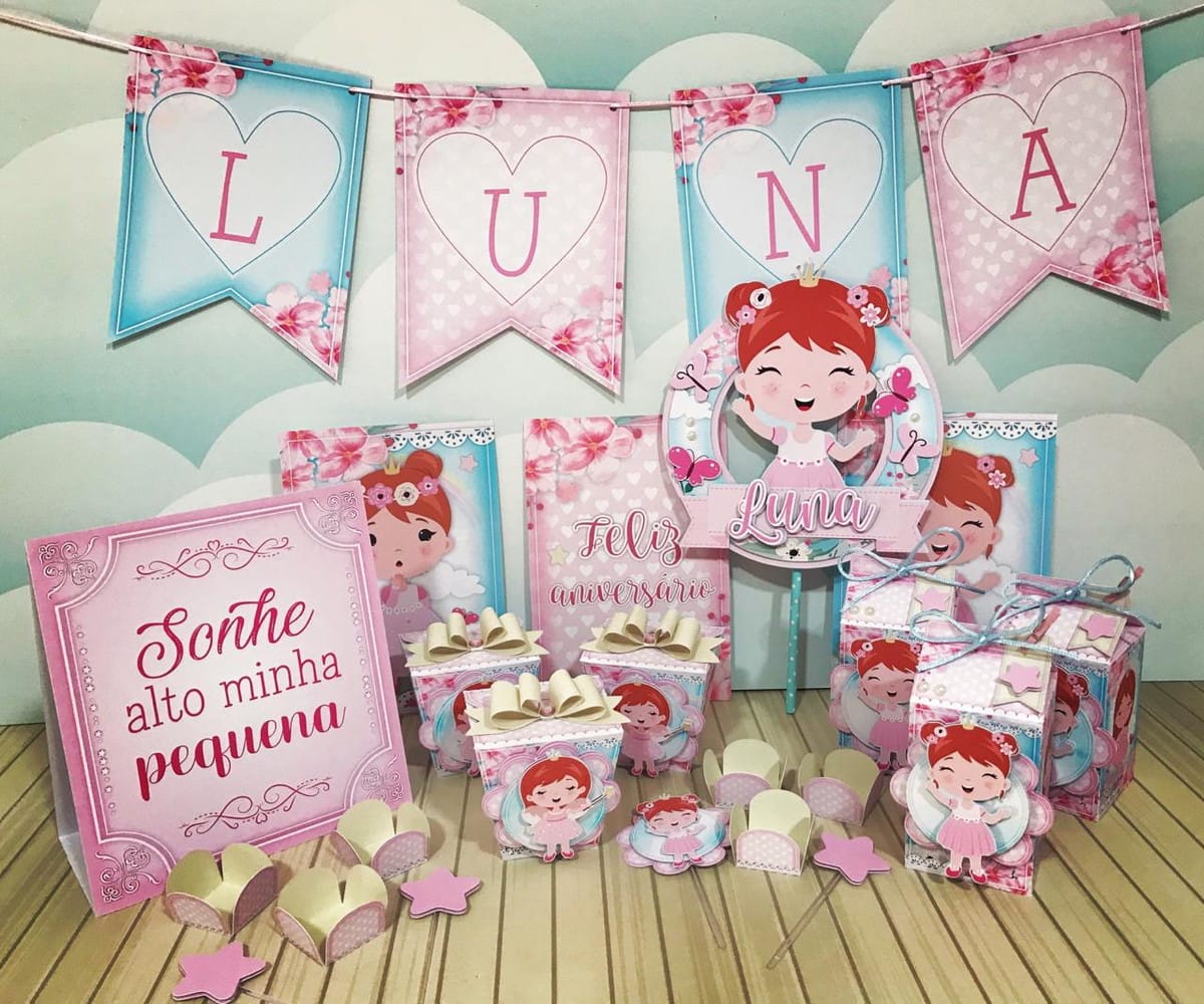 Kit É Só um Bolinho Menina Arquivo Digital para Imprimir 1 Kit É Só um Bolinho Menina Arquivo Digital para Imprimir