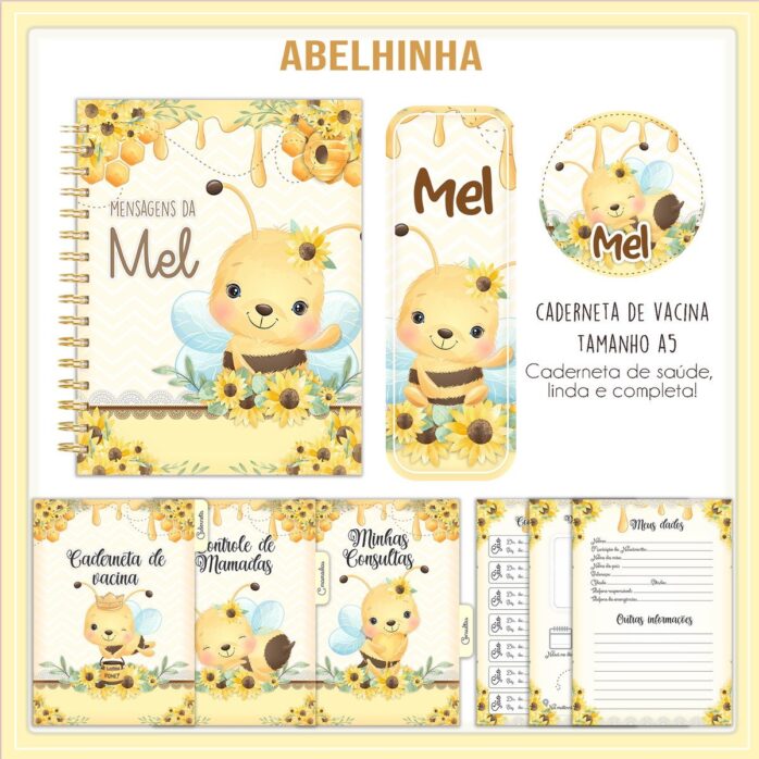 Kit Encadernação Abelhinha