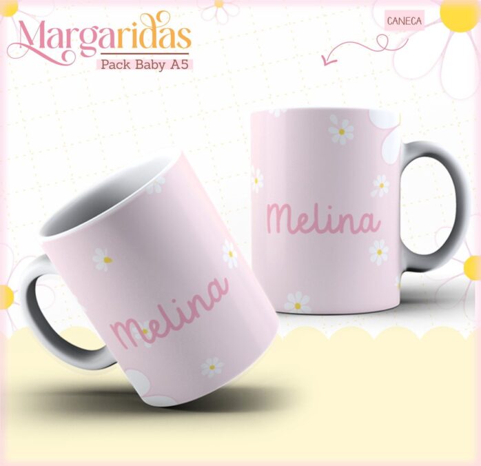 Kit Encadernação Baby Margaridas
