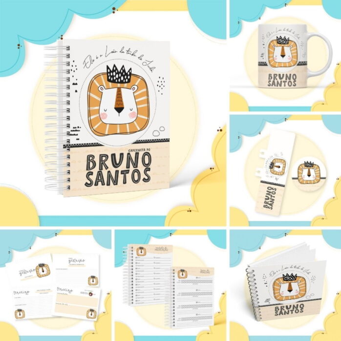 Kit Encadernação Cristão Menino