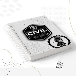 Kit Encadernação Engenharia Civil Masculino -Arquivo Digital