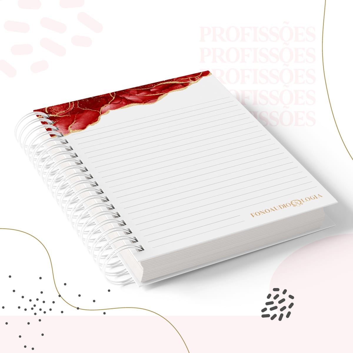 Kit Encadernação Fonoaudiologia Feminino Para Personalizar 2 Kit Encadernação Fonoaudiologia Feminino Para Personalizar - Imagem 2