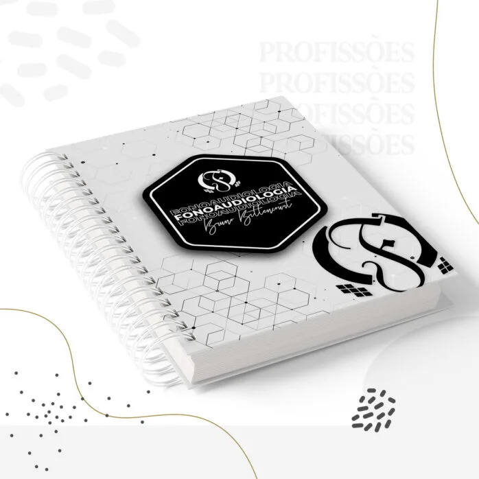 Kit Encadernação Fonoaudiologia Masculino -Arquivo Digital