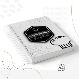 Kit Encadernação Gastronomia Masculino -Arquivo Digital