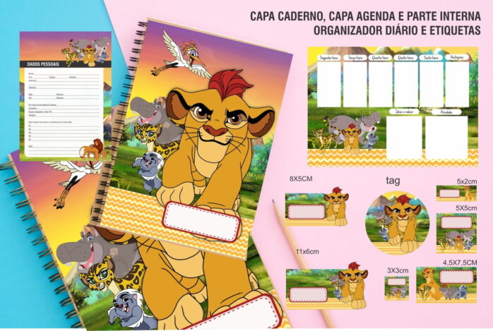 Kit Encadernação Guarda Leão