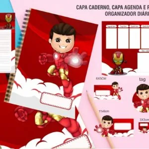 Kit Encadernação Homem de Ferro 17 Kit Encadernação Homem de Ferro