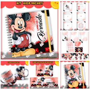 Kit Encadernação Infantil Mickey