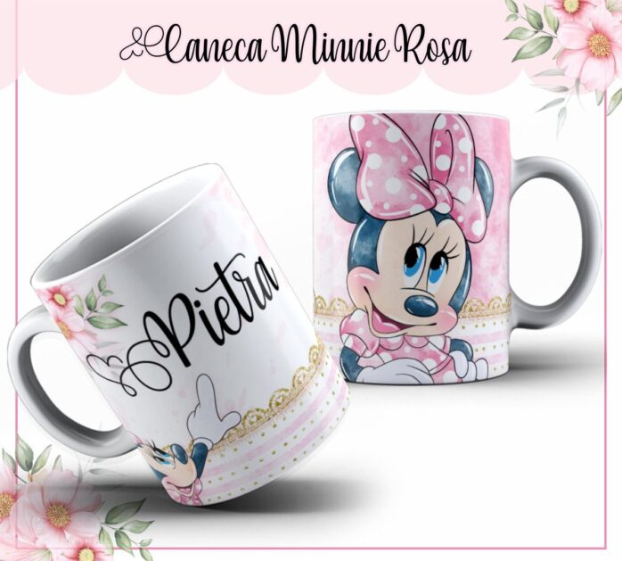 Kit Encadernação Infantil Minnie Rosa
