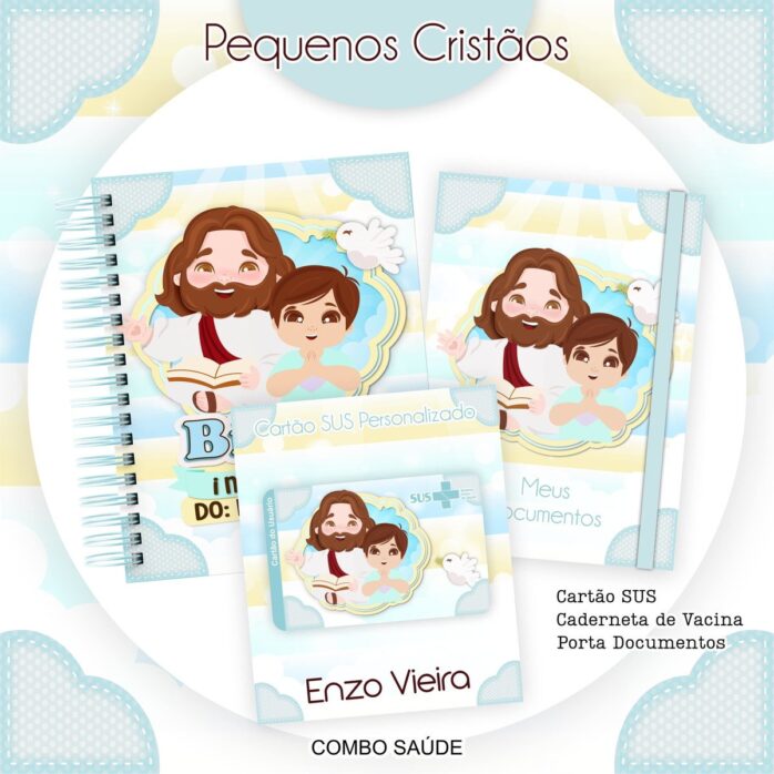 Kit Encadernação Pequenos Tesouros Menino