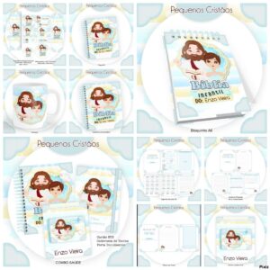 Kit Encadernação Pequenos Tesouros Menino