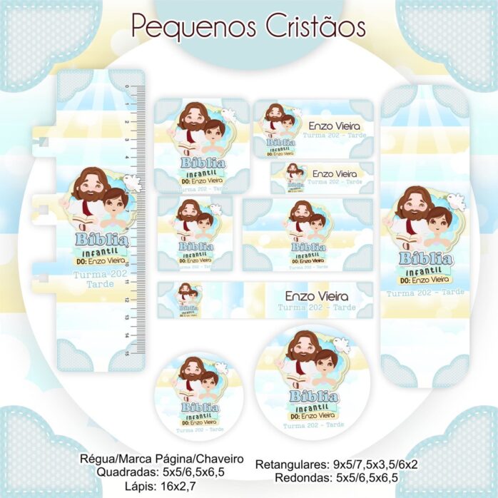 Kit Encadernação Pequenos Tesouros Menino