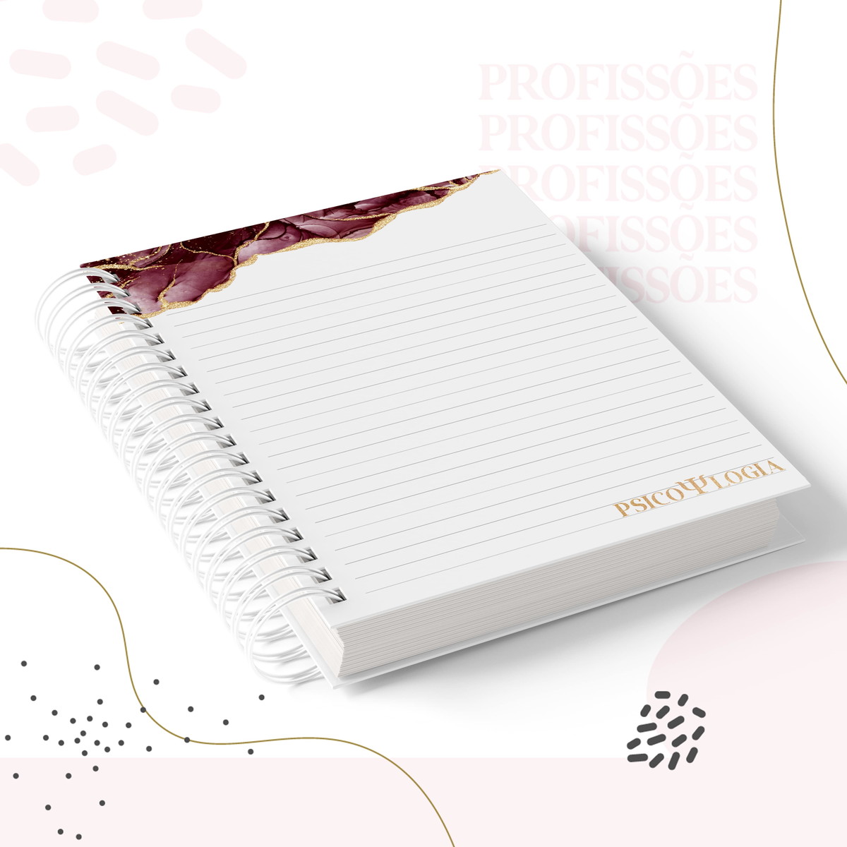 Kit Encadernação Psicologia Feminino em Arquivo Digital 3 Kit Encadernação Psicologia Feminino em Arquivo Digital - Imagem 3