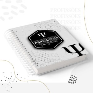 Kit Encadernação Psicologia Masculino Pronto para Imprimir 4 kit encadernacao psicologia masculino arquivo digital