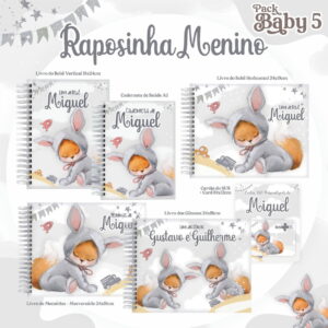 Kit Encadernação Raposinha Masculino