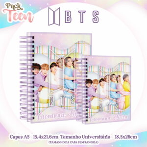 Kit Encadernação Teen BTS Arquivo Digital Completo 12 Kit Encadernação Teen BTS Arquivo Digital Completo