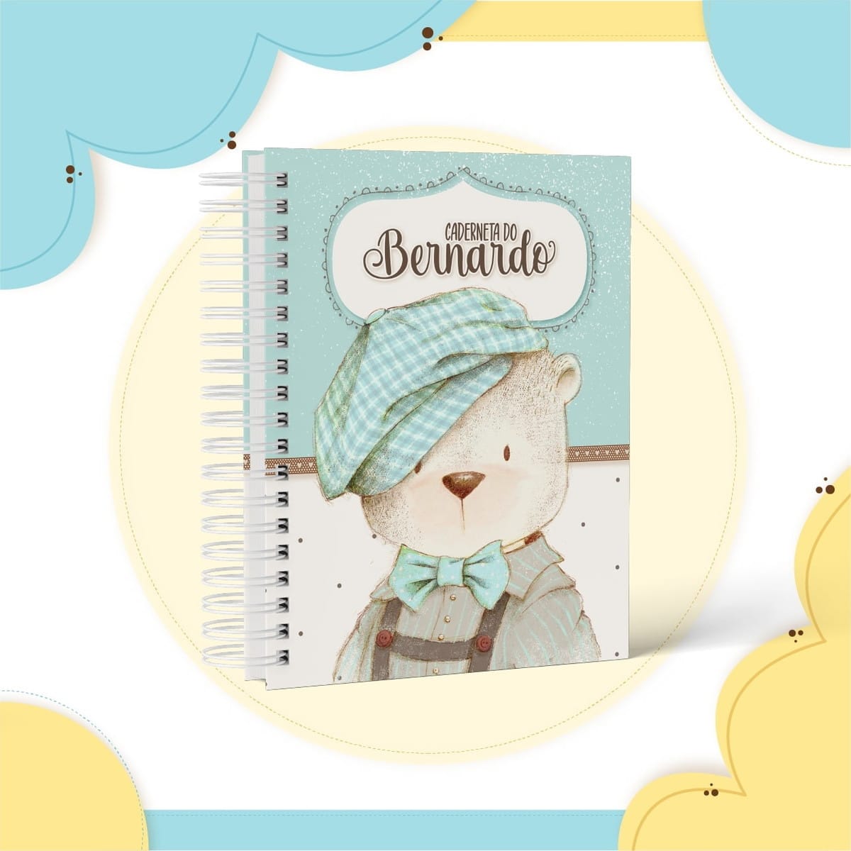 Kit Encadernação Ursinho Vintage para Álbuns 1 Kit Encadernação Ursinho Vintage para Álbuns