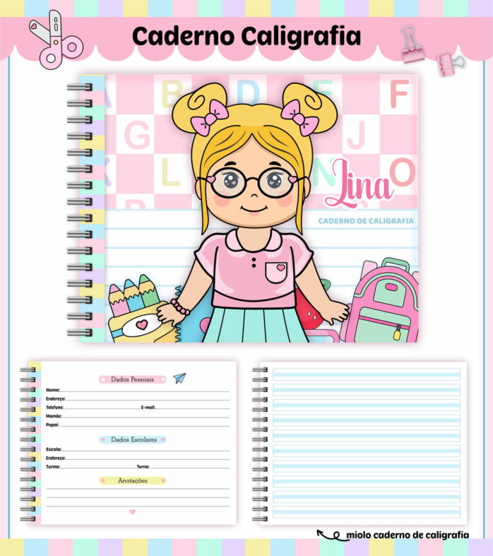 Kit Escolar Aluninhas