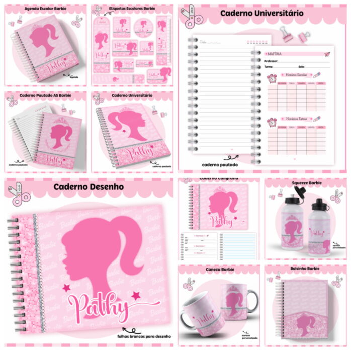 Kit Escolar Barbie