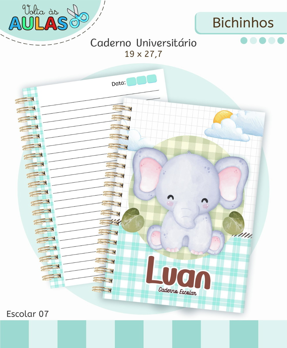 Kit Escolar Bichinhos Digital para Imprimir e Personalizar 3 Kit Escolar Bichinhos Digital para Imprimir e Personalizar - Imagem 3