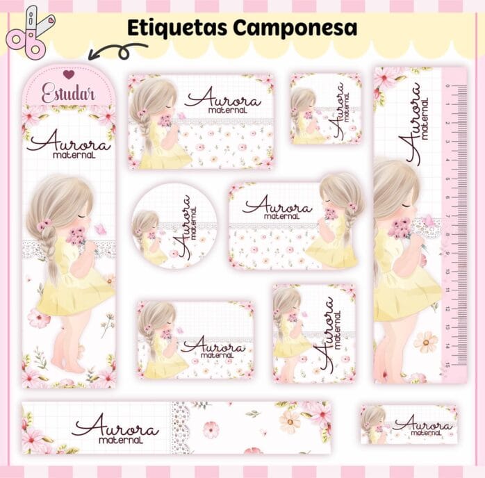 Kit Escolar Camponesa Menina