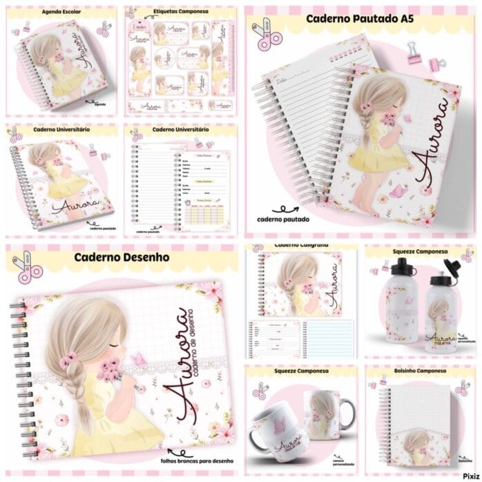 Kit Escolar Camponesa Menina