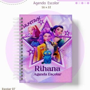 Kit Escolar Kpop Digital com Artes Vibrantes 14 kit escolar guerreiras do k pop arquivo digital