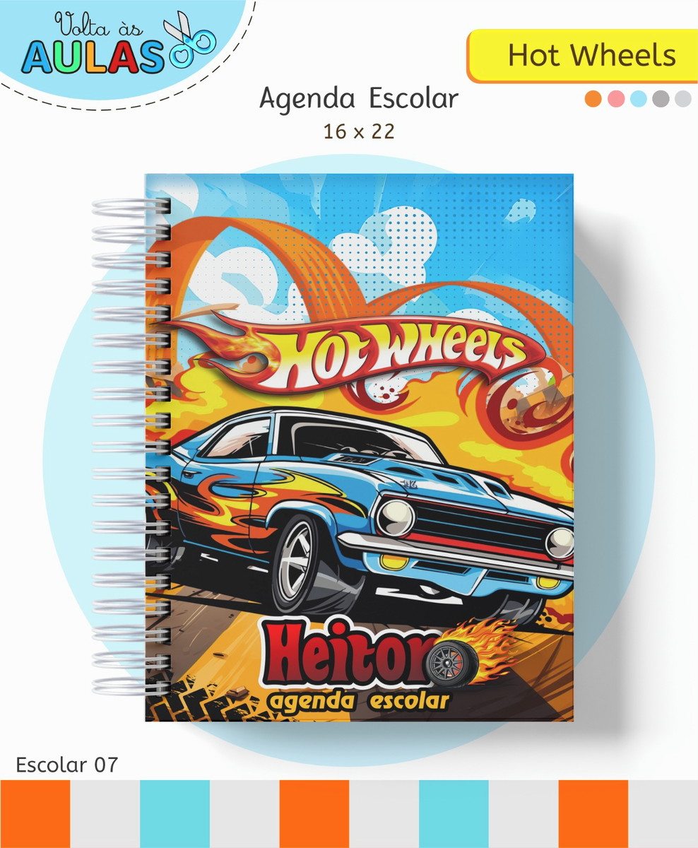 Kit Escolar Hot Wheels Digital para Volta às Aulas 1 Kit Escolar Hot Wheels Digital para Volta às Aulas